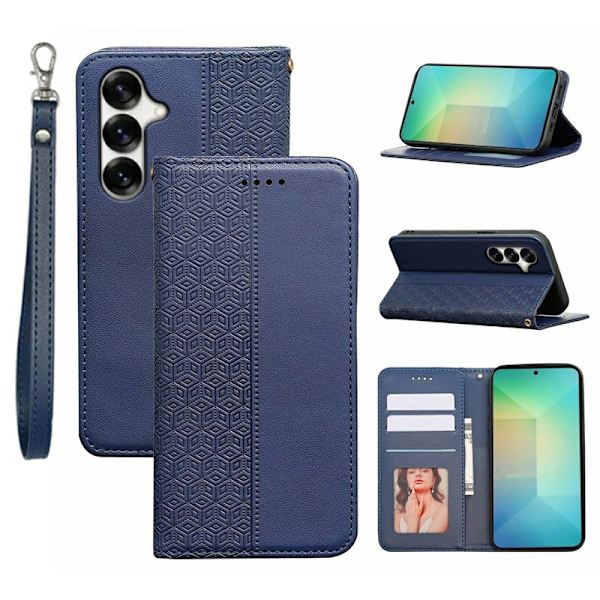Plånboksfodral för Samsung Galaxy S26 Plus Konstläder - Blå
