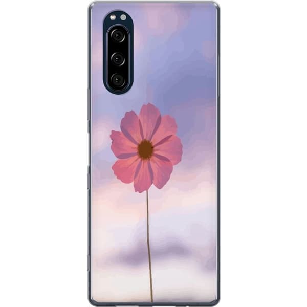 Mobilcover til Sony Xperia 5 med Rosa blomst