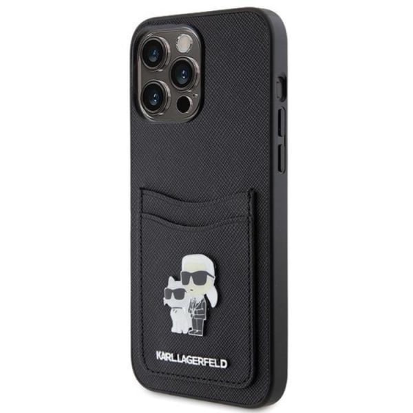 Karl Lagerfeld iPhone 15 Pro Max Mobilskal Korthållare KC - Svar