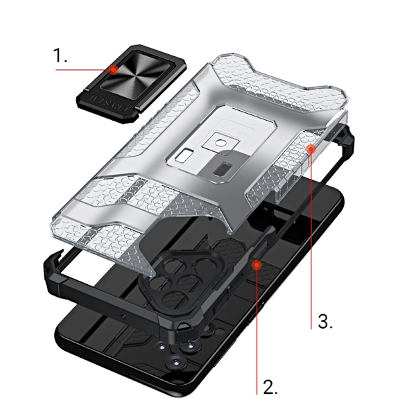 Crystal Ring Kickstand Skal iPhone 11 Pro - Blå Blå