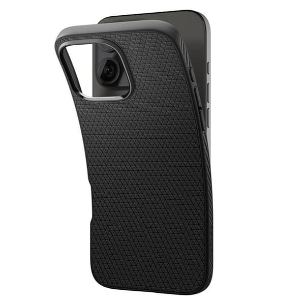Spigen telefontaske til iPhone 16 Pro Liquid Air - Mat Sort Svart