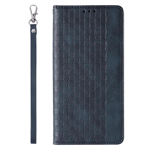 Galaxy S23 Plånboksfodral Magnet Strap - Blå Blå