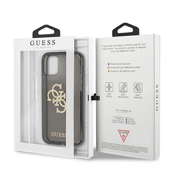 Guess iPhone 12 Pro Max Skal Glitter Logo - Svart Svart