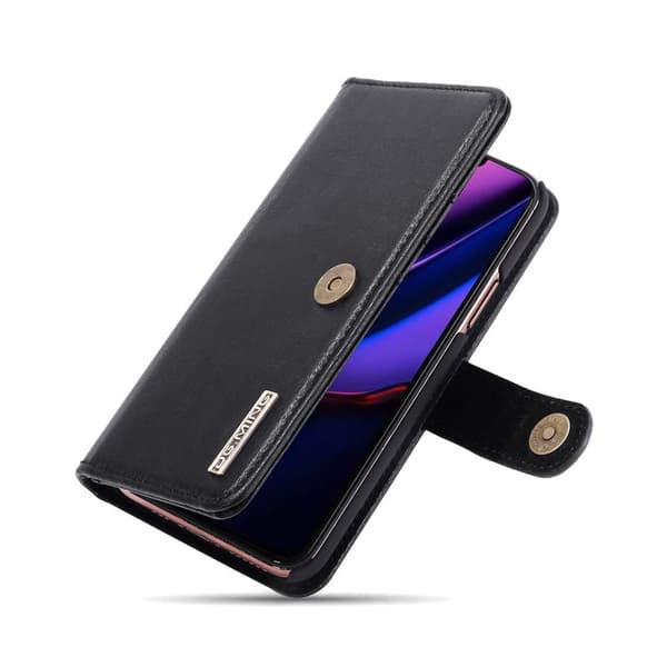 DG.MING iPhone 11 Pro Max Plånboksfodral Äkta Läder med Ställ - Svart