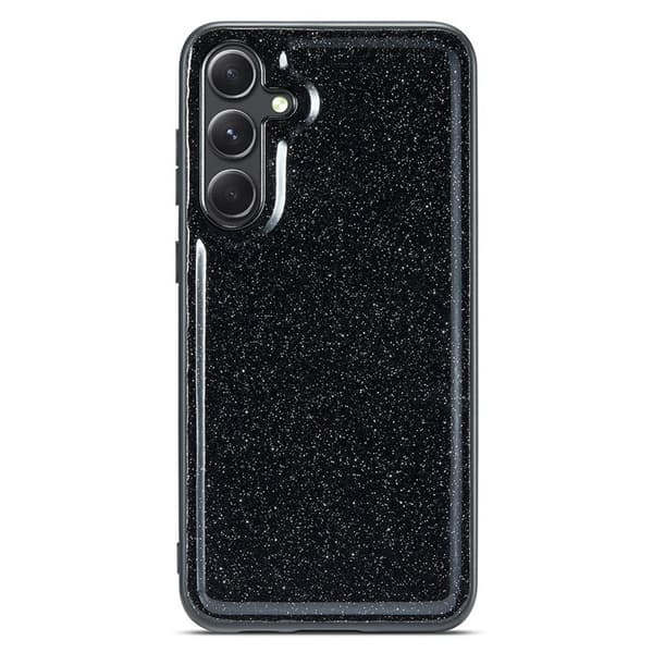 DG.MING Back Shell Mobilskal till Samsung Galaxy S23 FE Glitter Svart