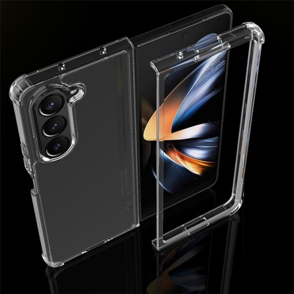 Galaxy Z Fold 5 Mobile Cover Iskunkestävä - Läpinäkyvä