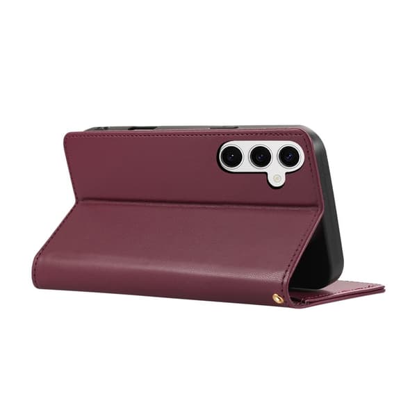 Plånboksfodral för Samsung Galaxy S26 Plus RFID-blockerande - Röd