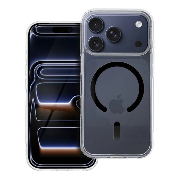 Telefontaske til iPhone 17 Pro Magsafe Drop Glue - Sort Svart