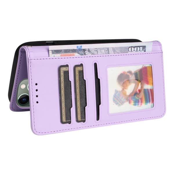 BETOPNICE iPhone 11 Pro Max Plånboksfodral - Detachable Konstläder- Lila
