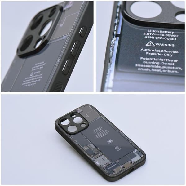 Mobilskal till Galaxy A35 5G Tech Pattern 1 Black