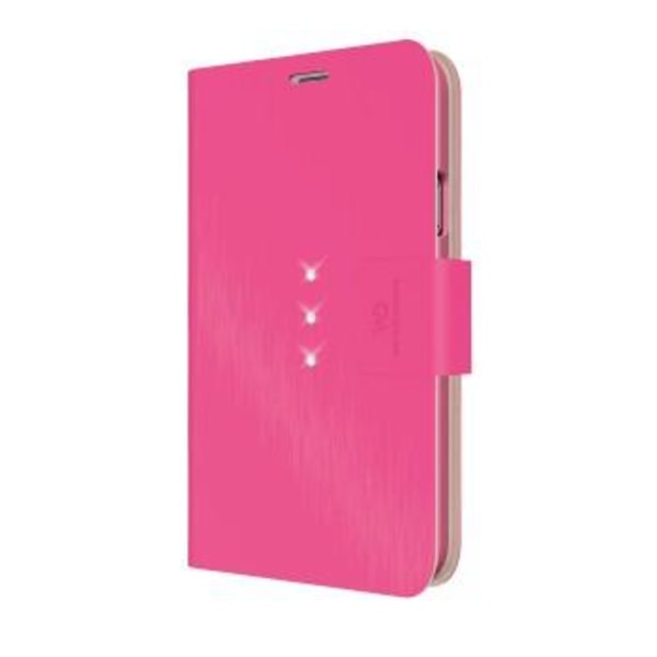 White Diamonds Crystal Wallet Samsung Galaxy S5 - vaaleanpunainen Pink