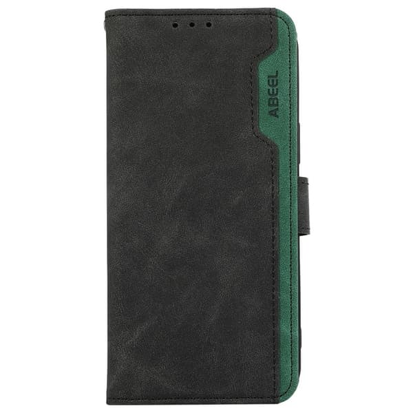 ABEEL Mobilskal till Samsung Galaxy S26 Edge Splicing Konstläder Svart
