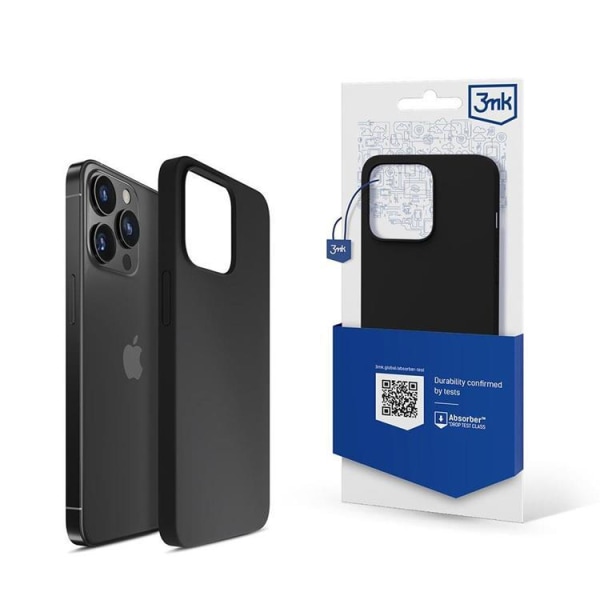 3MK iPhone 14 Pro Max Mobilskal Silicone - Svart