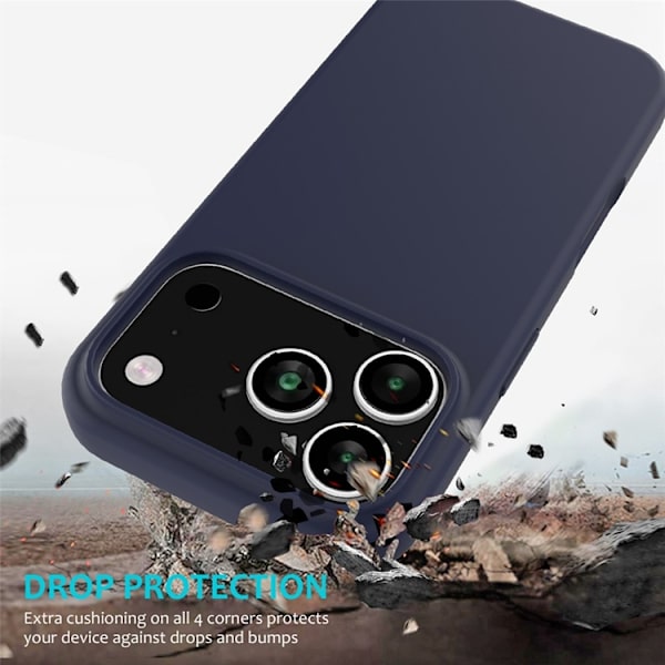 Mobilskal till iPhone 17 Pro Liquid Silikon - Blå Blå