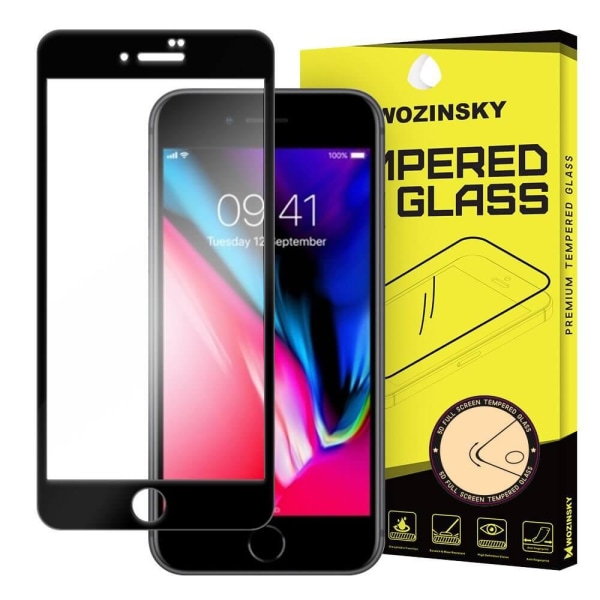 Wozinsky Full Glue Tempered Glass iPhone 7/8 / SE 2020 Sort Black