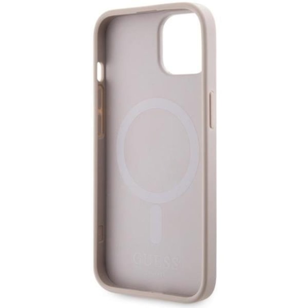 Guess iPhone 14 Mobilskal MagSafe Printed Stripes - Rosa