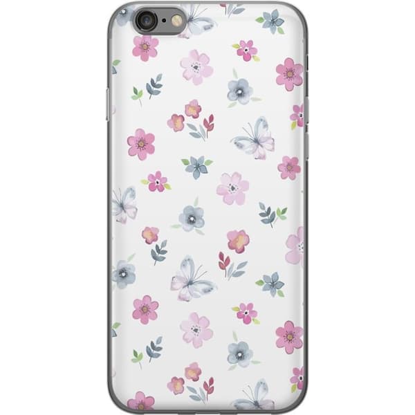 Mobilcover til Apple iPhone 6s med Blomster og sommerfugle