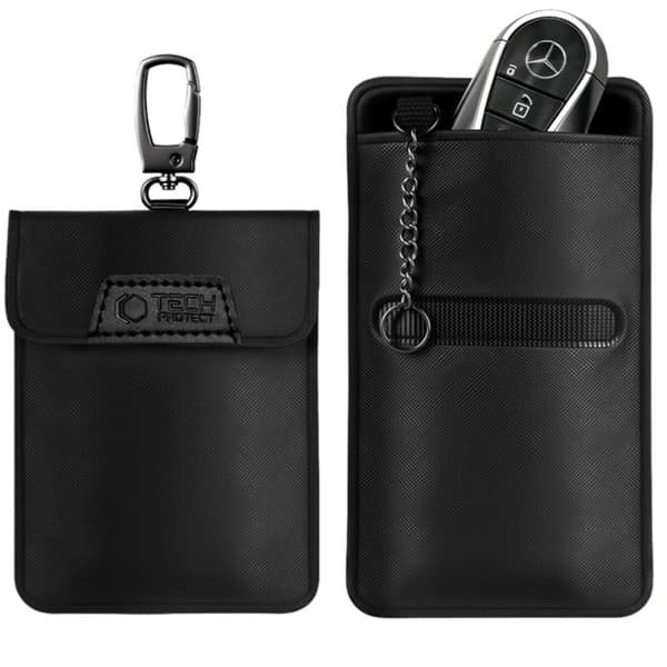 Tech-Protect RFID-skydd Faraday-fodral för keyless bilnyckel – Svart