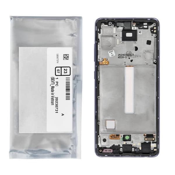 Galaxy A52S 5G Skärm med LCD-display Service Pack Lila Lila