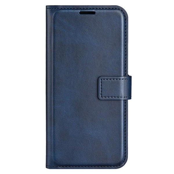 iPhone 15 Plånboksfodral Calf Flip Folio - Blå