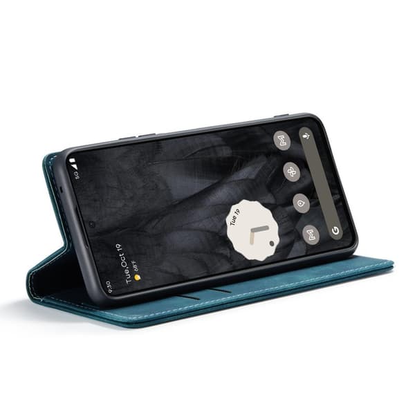 CASEME 013 Series Google Pixel 8 Pro Plånboksfodral Konstläder Blå