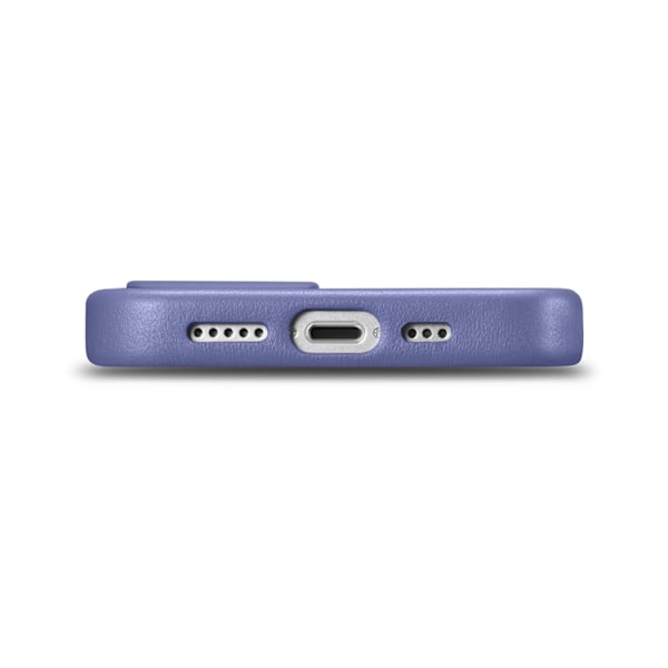 iCarer iPhone 14 Skal MagSafe Äkta Läder - Lila