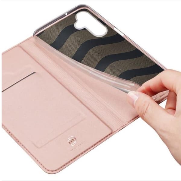 DUX DUCIS Skin Pro Galaxy A24 4G Plånboksfodral PU Läder - Rosa Guld
