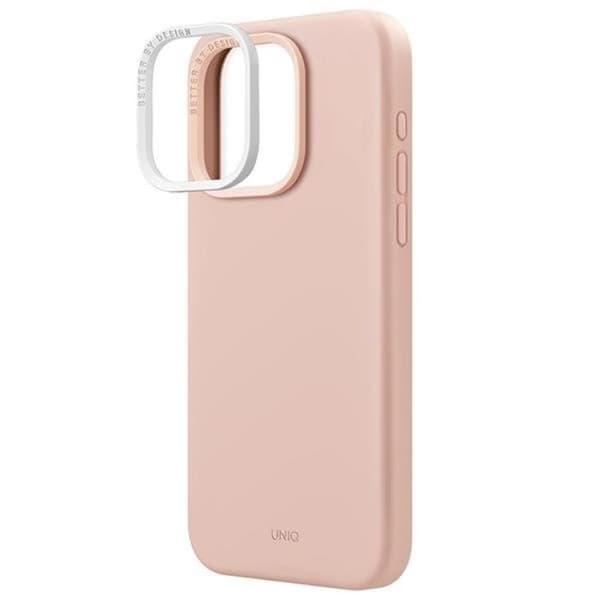 UNIQ iPhone 15 Pro Max Mobilskal Magsafe Lino Hue - Rosa Rosa