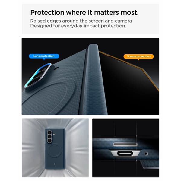 Spigen Mobilskal För Galaxy Z Fold 8 Ultra MagSafe Airskin Aramid