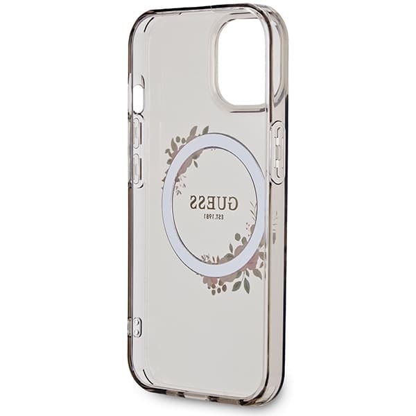 Guess iPhone telefontaske 13/14/15 MagSafe IML blomsterkrans