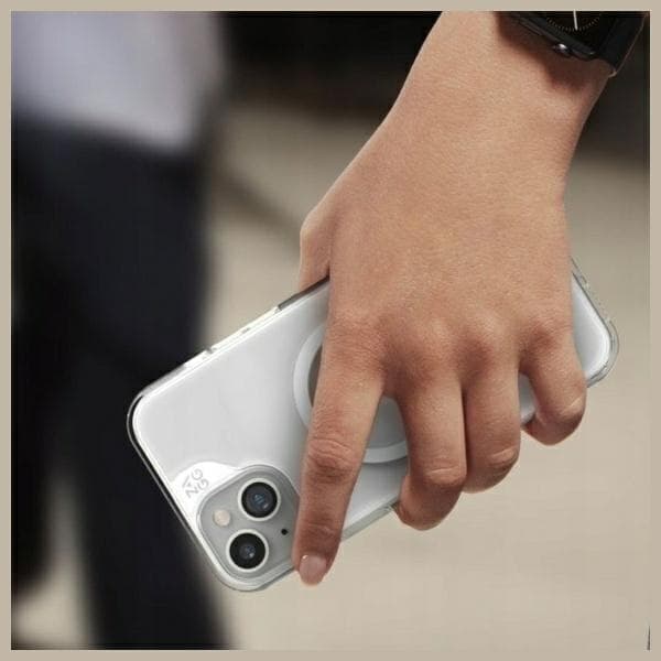 ZAGG Mobilskal till iPhone 15 Plus MagSafe Crystal Palace Kickstand - Clear