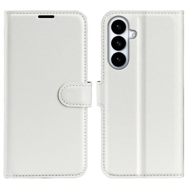 Plånboksfodral för Samsung Galaxy S26 Plus Ställ Konstläder - Vit