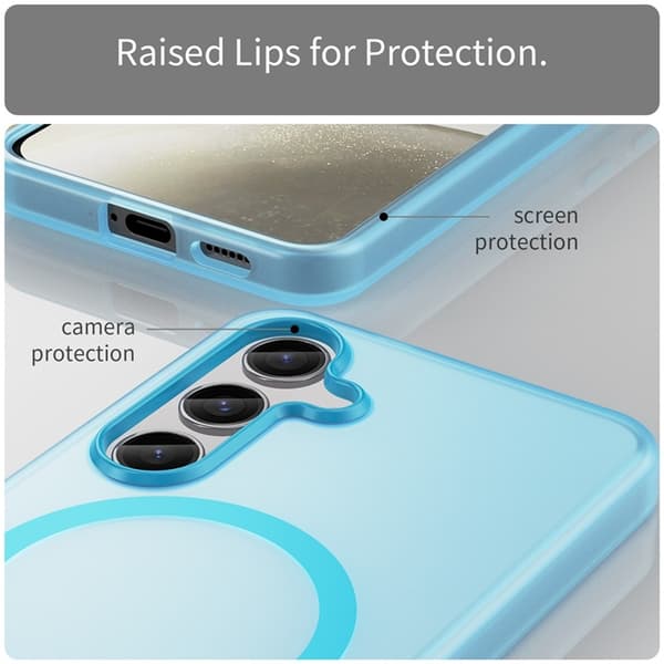 Mobilskal till Galaxy S25 Plus/S24 Plus MagSafe Frost - Blå Blå