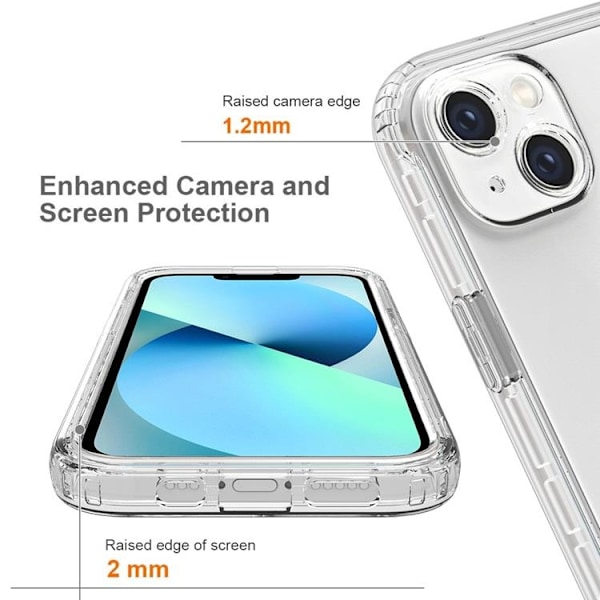 iPhone 14 Skal Gradient Shockproof - Clear Transparent