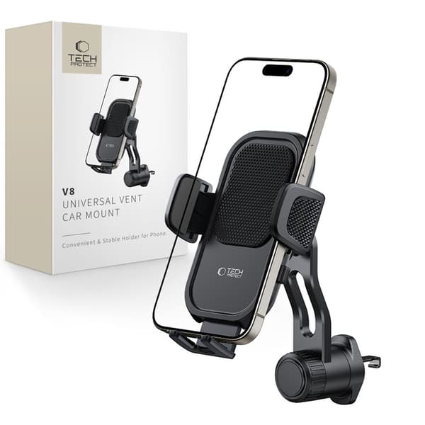 Tech-Protect Universal Bilholder Til Ventagrill V8 - Sort Svart