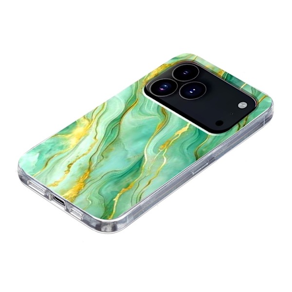 Mobilskal till iPhone 17 Pro Marble Pattern Printing Soft - Grön Grön