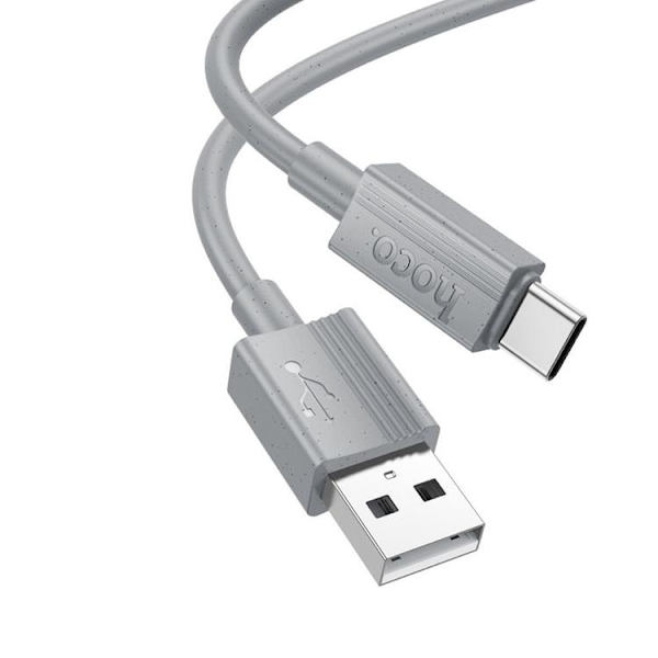 HOCO USB-A Till USB-C 1m Kabel 3A X107 -Grå Grå