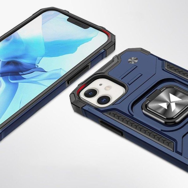 Wozinsky iPhone 14 Mobilskal Ringhållare Armor - Blå