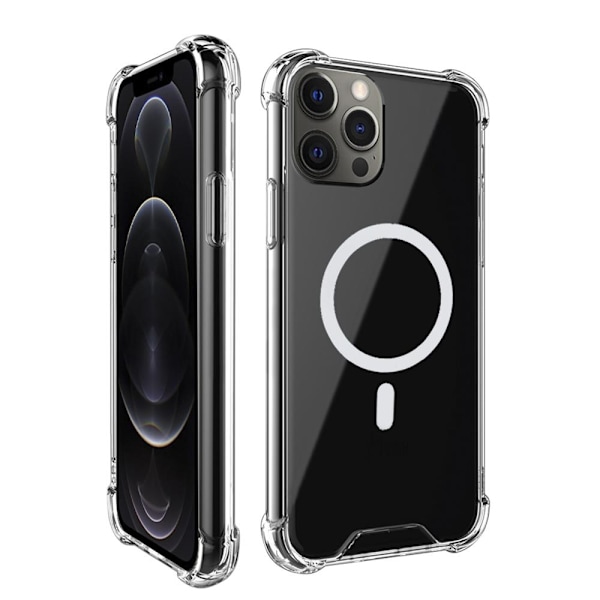 ShockProof Magsafe -kuori iPhone 13 Pro Max - läpinäkyvä Transparent