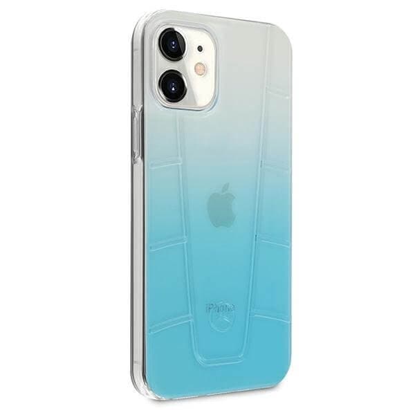 Mercedes Case skal Transparent Line iPhone 12 mini 5,4" cover Blå Blue