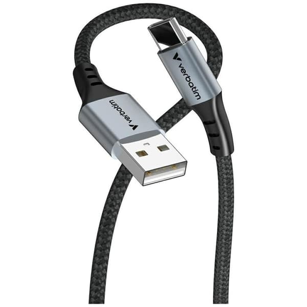 Verbatim USB-A til USB-C Kabel 120cm Synkronisering og opladning - Sort Svart