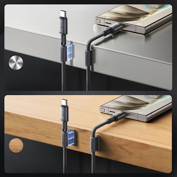 Joyroom S-A50 3A USB-A - USB-C kabel 1.2m - Grå Grå