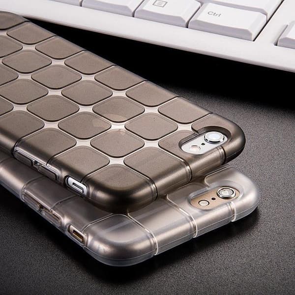 Cube Flexicase Cover til Apple iPhone 6(S) Plus - Mørkegrå Grey