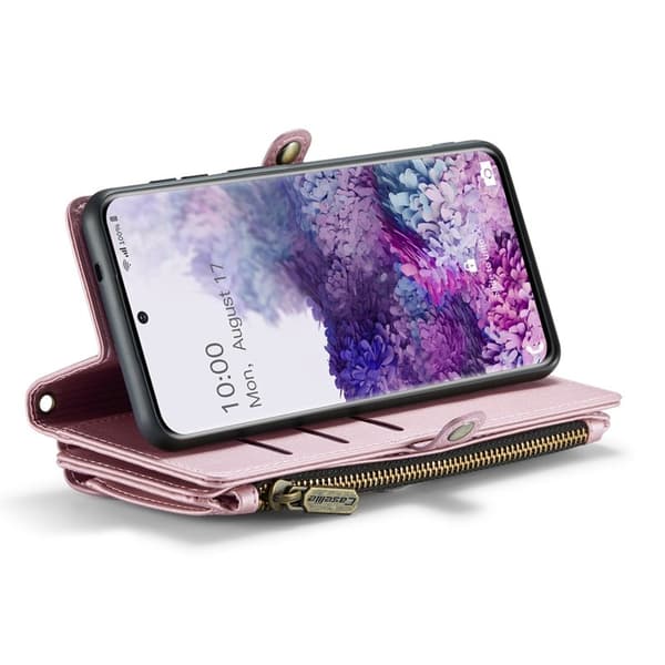 CASEME Plånboksfodral Konstläder för Samsung Galaxy S20 Plus - Rosa