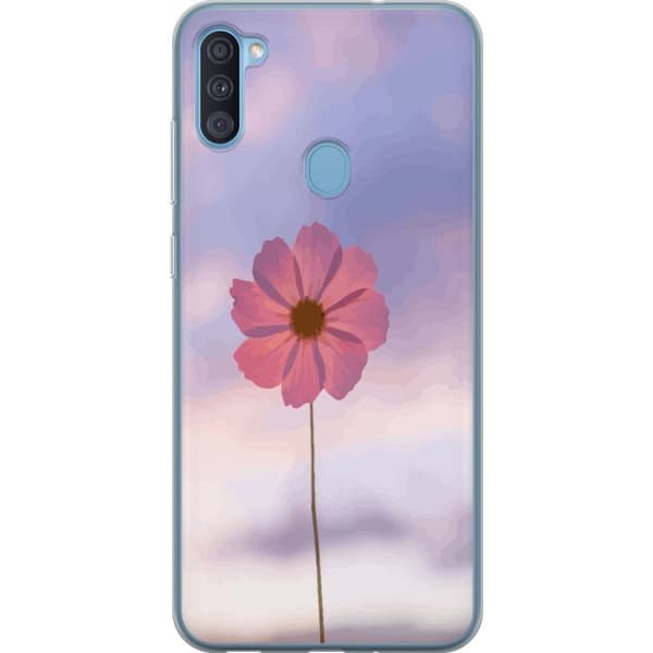 Mobilskal till Samsung Galaxy A11 med Rosa blomma