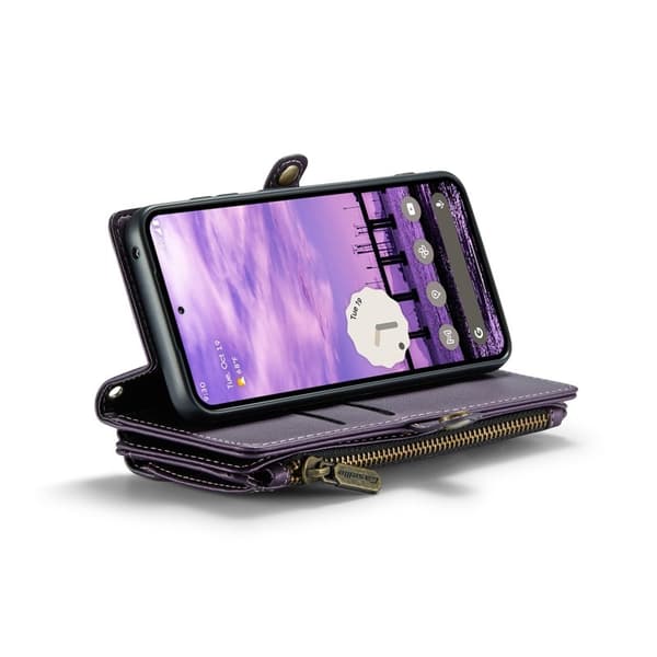 CASEME Plånboksfodral Konstläder för Google Pixel 10 Pro - Lila