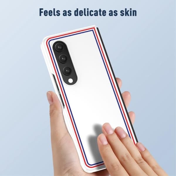 Galaxy Z Fold 4 Skal Anti-scratch - Vit Vit