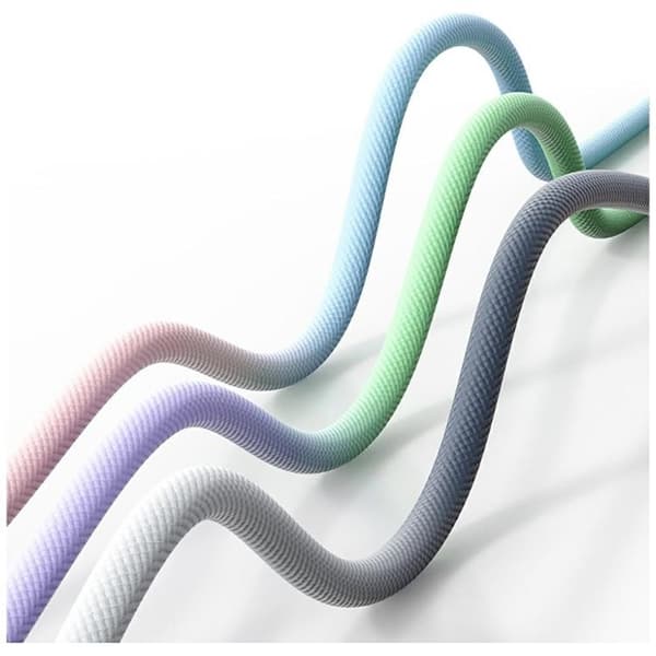 USAMS USB-C til Lightning Kabel PD 30W 1.2m Bicolor SJ757 - Grøn/Lilla Grön