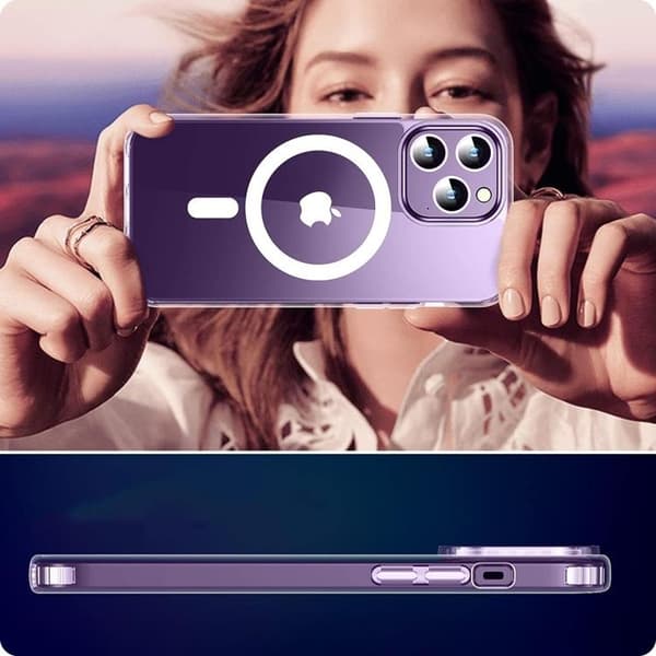 Tech-Protect Mobilskal till iPhone 15 Pro Max Magsafe Flexair Hybrid Transparent