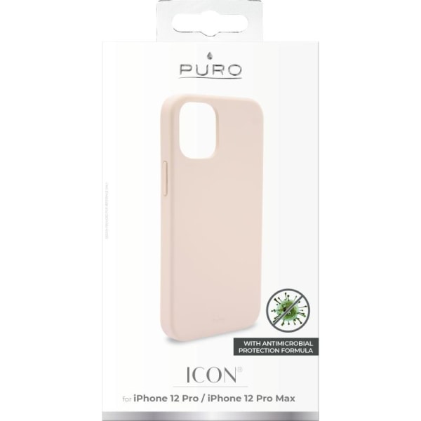 Puro Icon Skal iPhone 12 & 12 Pro - Rosa Rosa